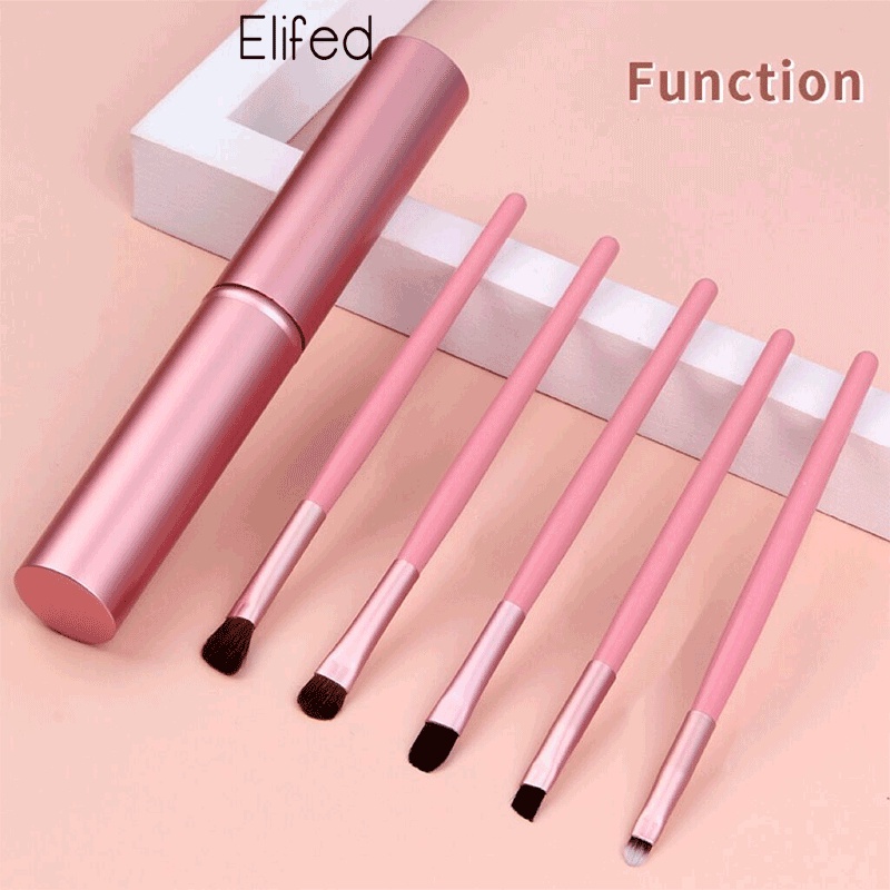 5pcs / Set Brush Makeup Untuk Bedak / Eyeshadow / Foundation / Blush On