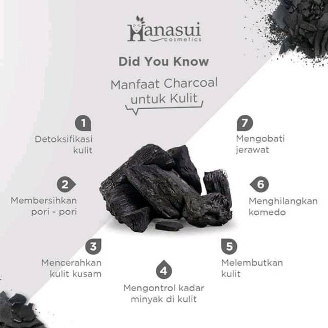 Hanasui Sabun Charcoal Bamboo Soap Sabun Pencerah Wajah Pria Sabun Pembersih Wajah Whitening Scrub Pemutih Wajah H4