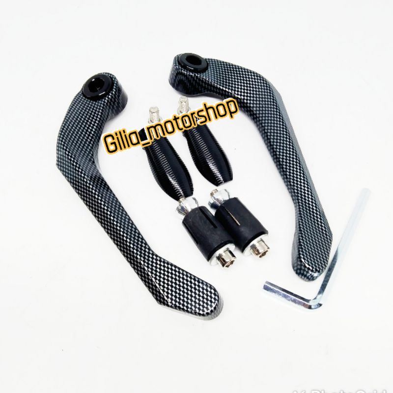 Proguard Handguard Sabit Carbon Full CNC Universal Motor Nmax PCX Vario Scoopy Beat Vespa dll