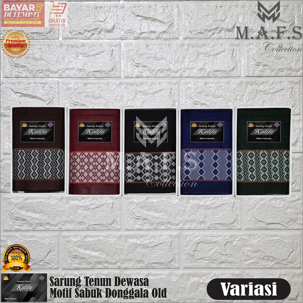 SARUNG DEWASA POLOS MOTIF SARUNG TENUN SABUK DONGGALA OLD NEW KALIFA