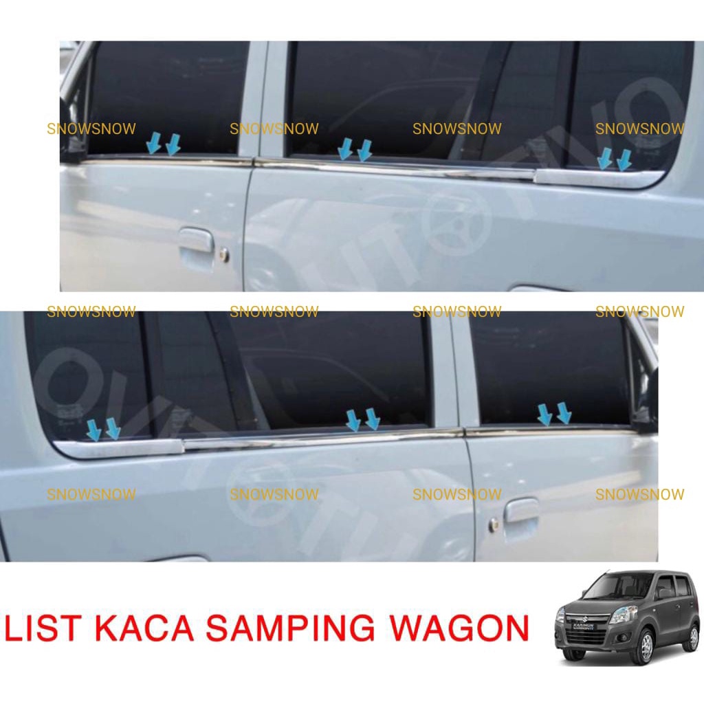 List Kaca Samping Suzuki Wagon R Karimun Chrome