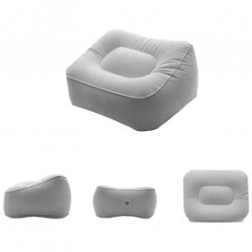 Bantal Angin Kaki Portabel Inflatable Relaxing Feet Tool - jj06114 - Gray