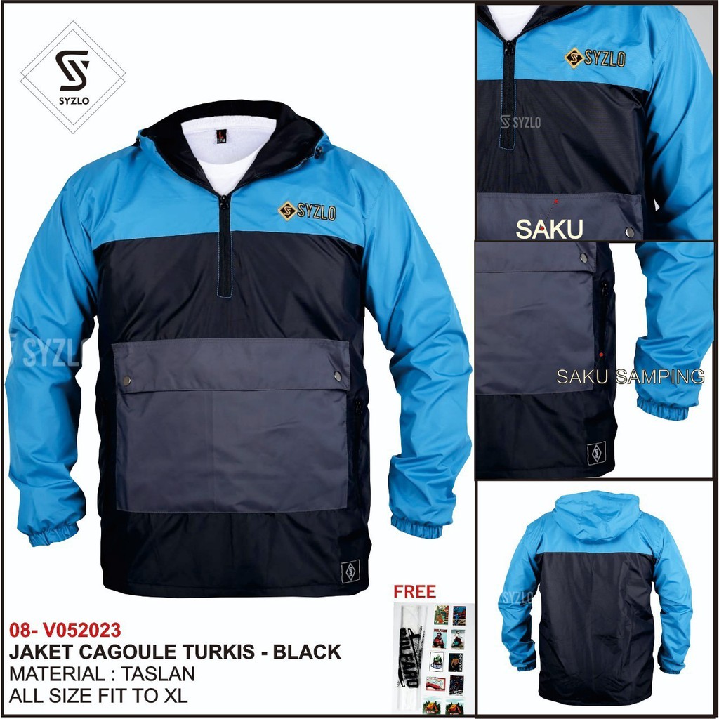 JAKET CAGOULE PRIA | JAKET SIMPLE PRIA | JAKET CAGOULE SAKU DEPAN | JAKET CAGOULE SIMPLE PRIA