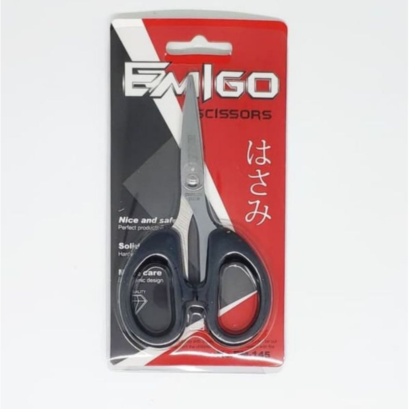 Gunting Kecil - Emigo 4 inch - 13cm - Solid Steel - Sharp, Safe &amp; Cheap