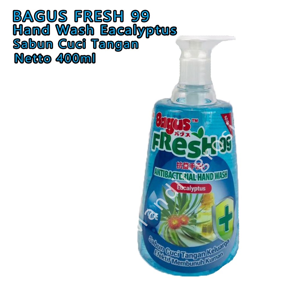 Hand Wash Eucalyptus *Bagus Fresh99 * Sabun Cuci Tangan * 400ml