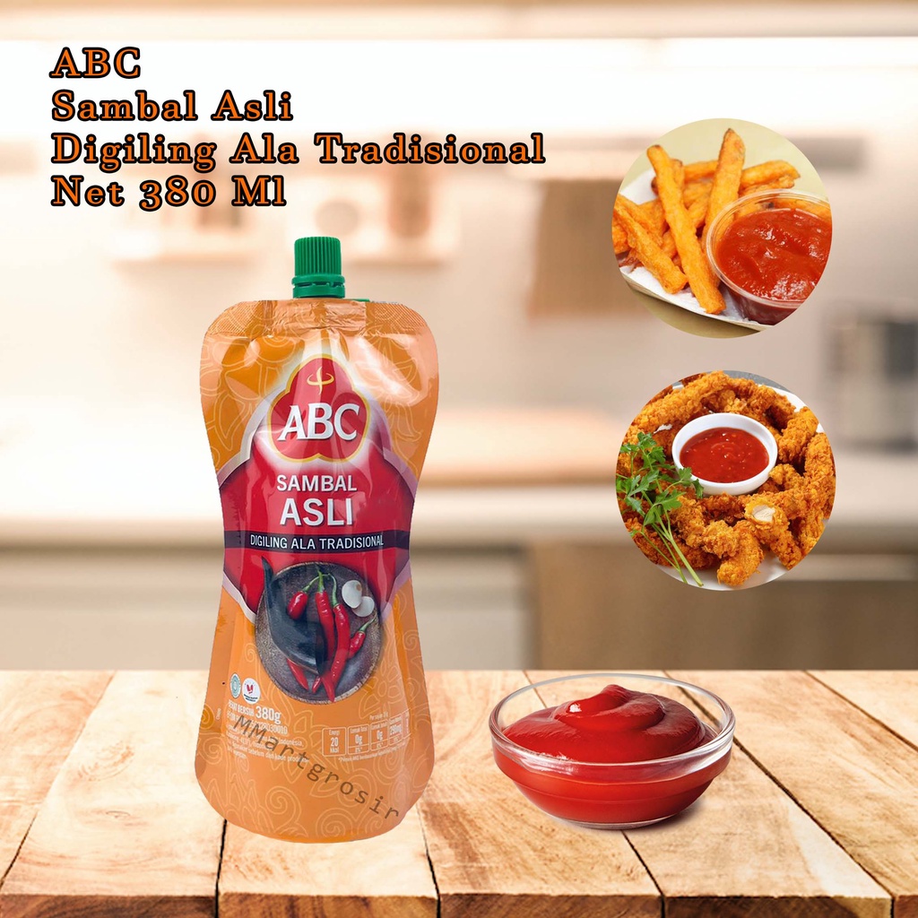ABC SAMBAL ASLI PLASTIK 380g / SAUS SAMBAL