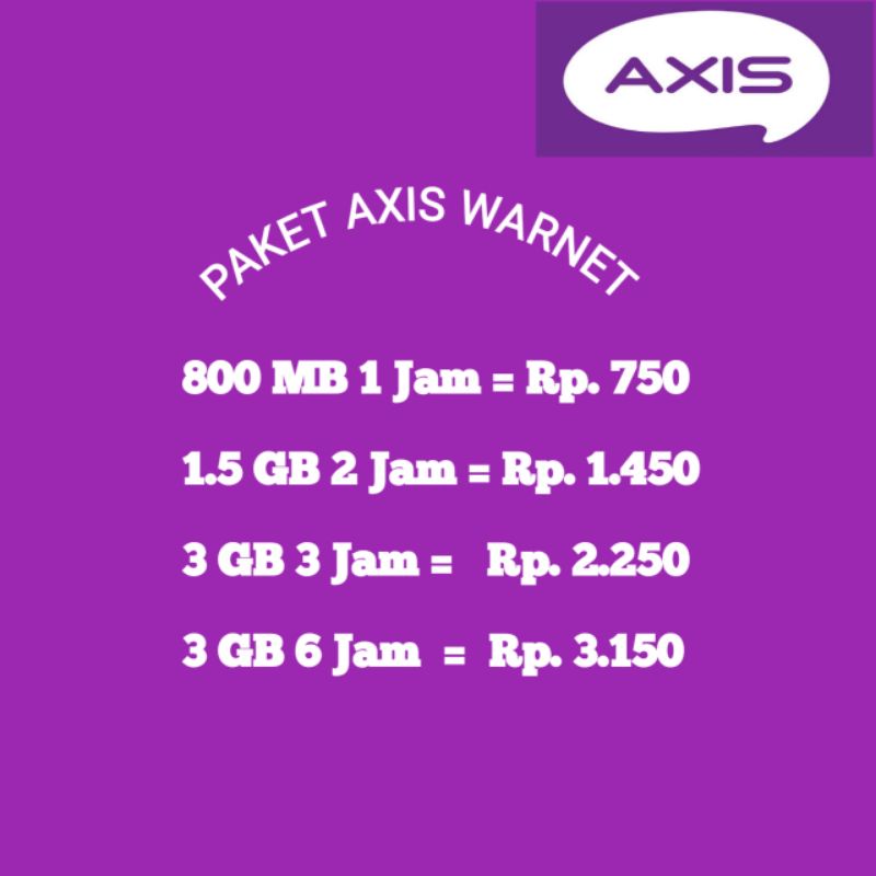 Paket Axis Warnet