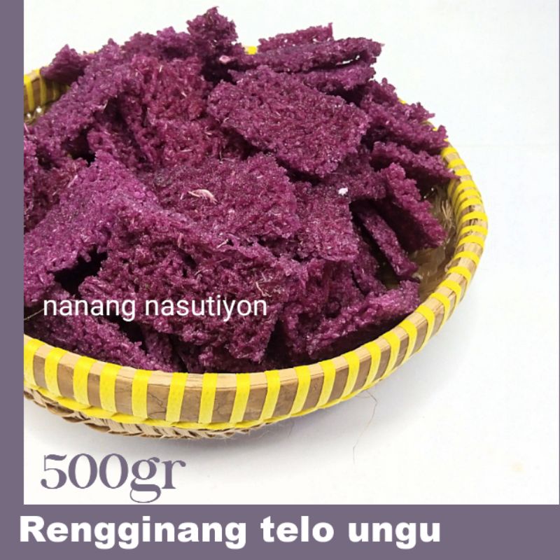 

Kerupuk rengginang ubi telo ungu mentah netto 500gram