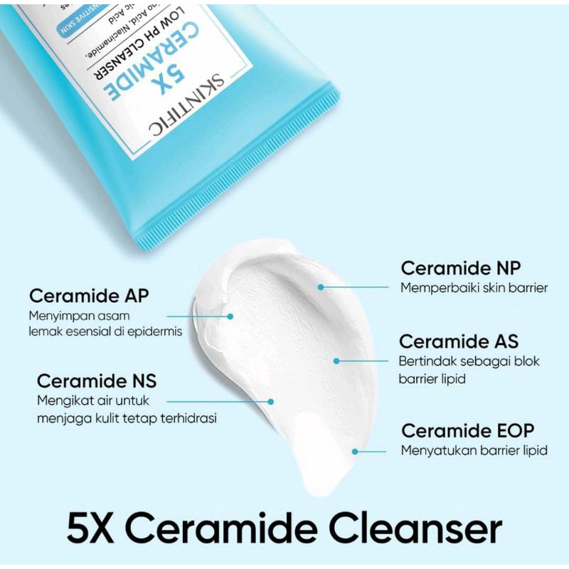 SKINTIFIC 5X Ceramide Low pH Cleanser Gentle Cleanser 80ML