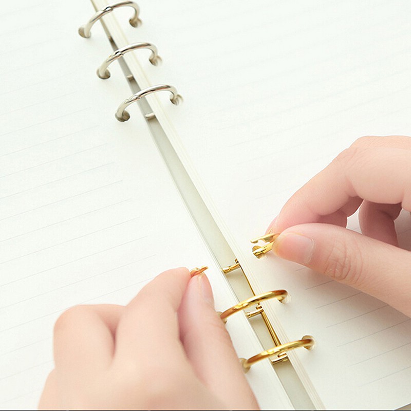 1pc Ring Binder Loose Leaf Bahan Metal