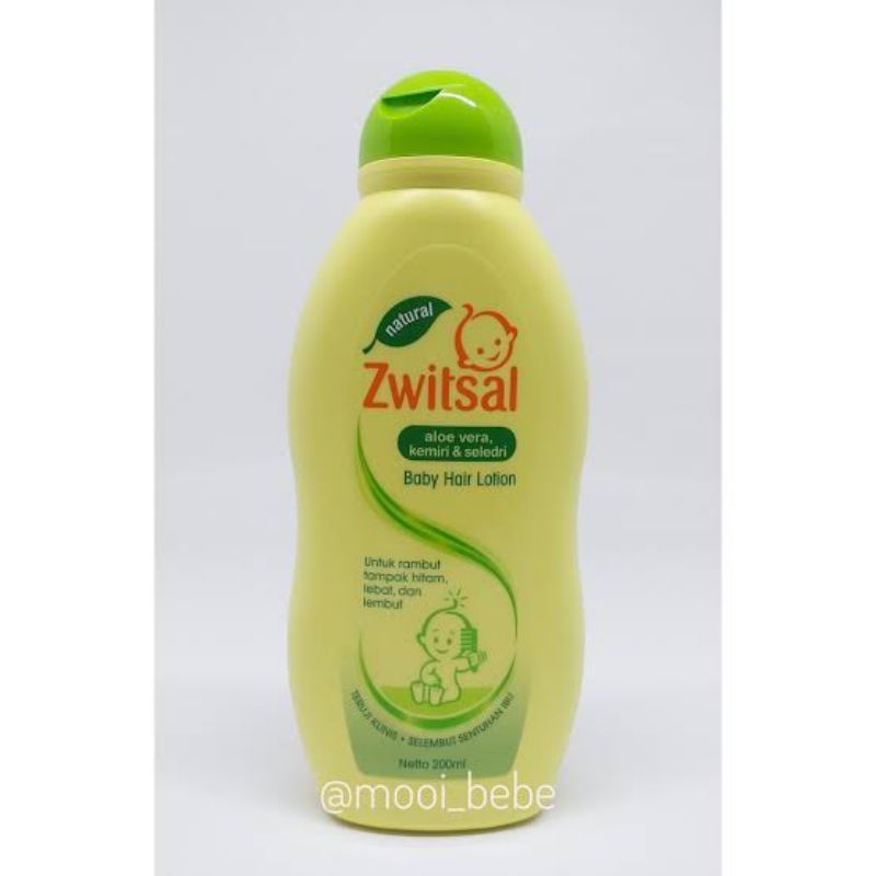 ORIGINAL ZWITSAL BABY HAIR LOTION 200 ML / MINYAK RAMBUT ZWITSAL BAYI NATURAL