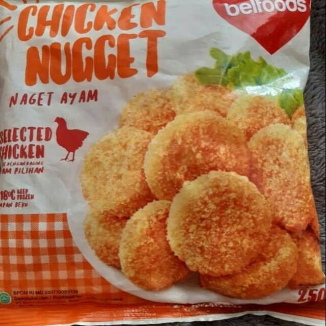 

belfoods chicken nugget favorite 250 gr