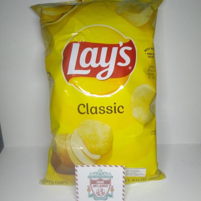 

USA Lay's Lays Potato Chips CLASSIC | Keripik Kentang CLASSIC 184 gr