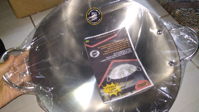 Wajan Stainless Steele Harden Golden Flying Fish Anti Lengket Terlaris