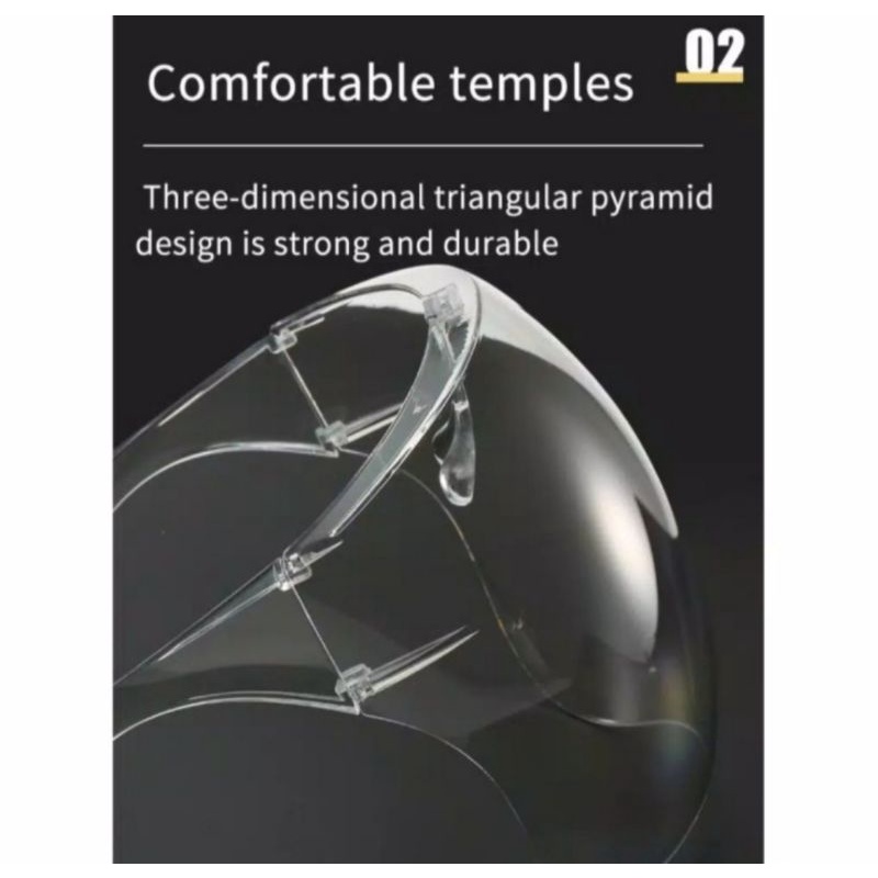 Face shield Akrilik Premium Acrylic - Faceshield Kacamata Sultan Akrilik Face Shield Nagita Acrylic