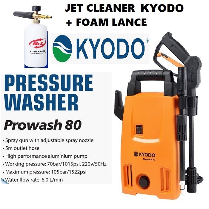 Paket Jet Cleaner Kyodo Prowash 80 + Foam Lance