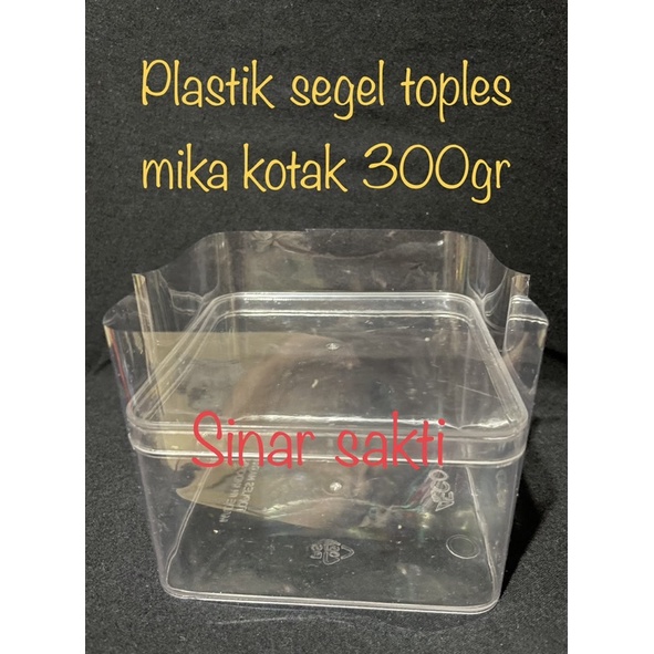PLASTIK SEGEL TOPLAS MIKA 300GRAM/SEGEL PLASTIK TOPLES KOTAK 300gram