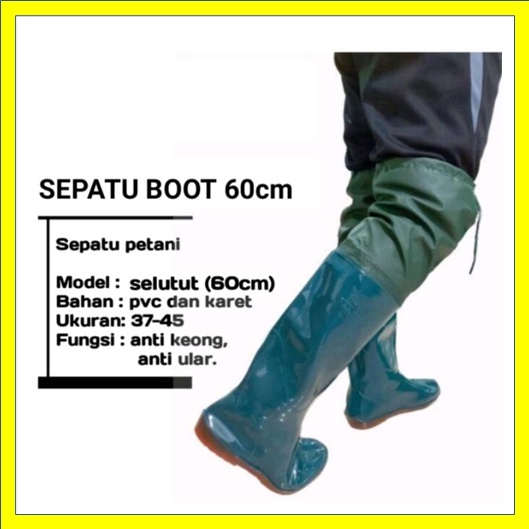SEPATU BOOT KARET PETANI SAWAH TERNAK MANCING