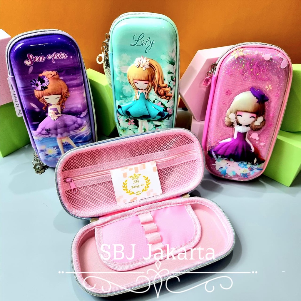 Tempat pensil Kotak pensil  3D Hardcase Lily Aster