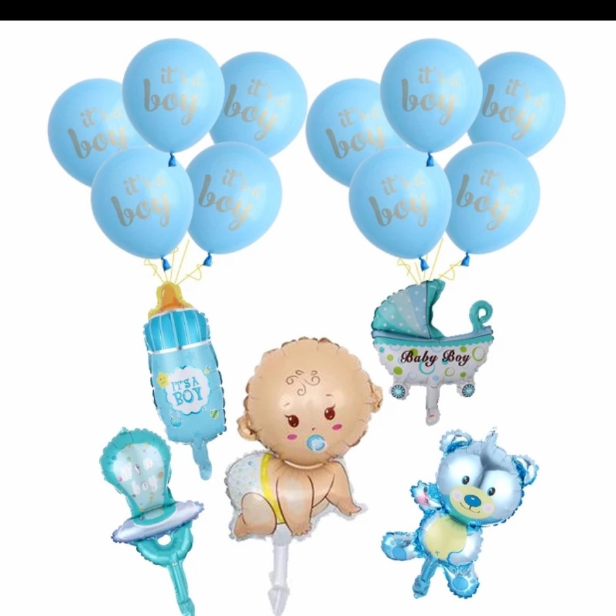 baby gender reveal balloon balon girl and boy