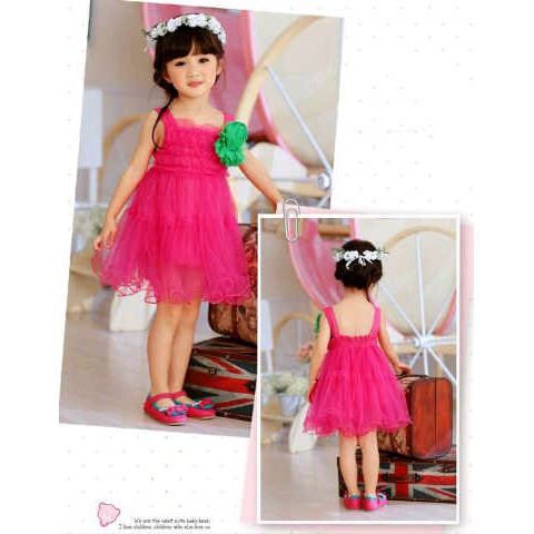 Dress Corsage Fanta 532 Party dress anak