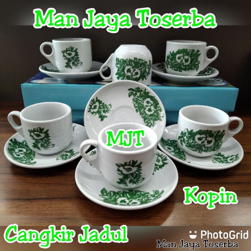 cangkir set Kopi Tiam / Cangkir Kopi / Cangkir Tea / Cangkir Jadul