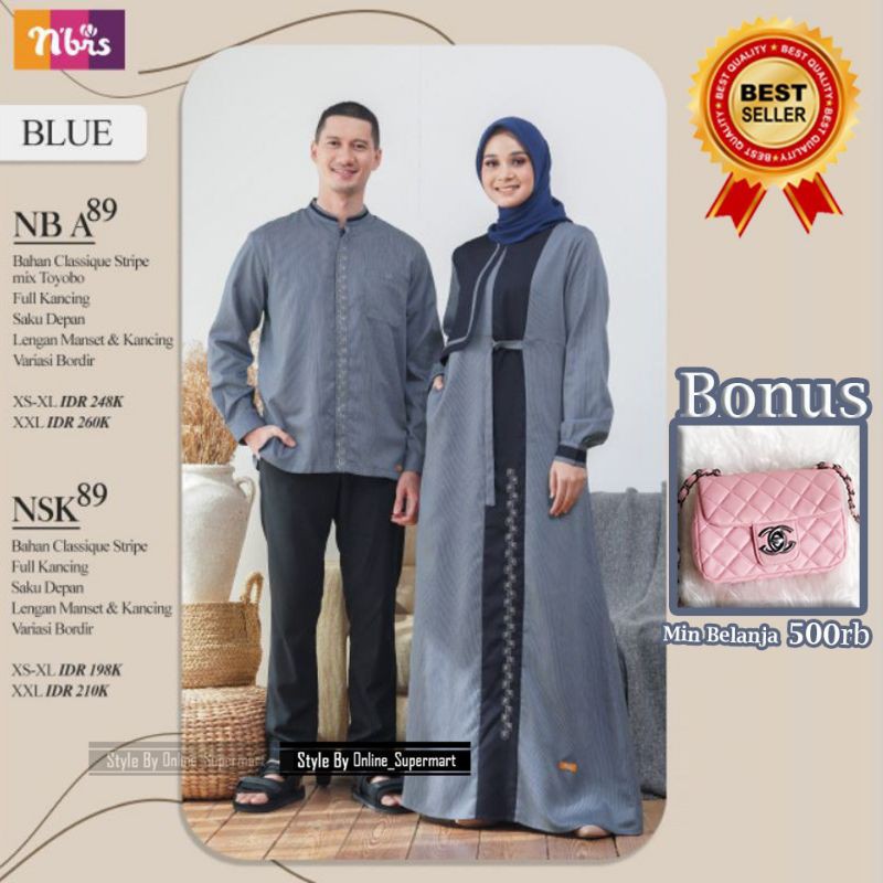 Gamis Couple Nibras Terbaru NB A89