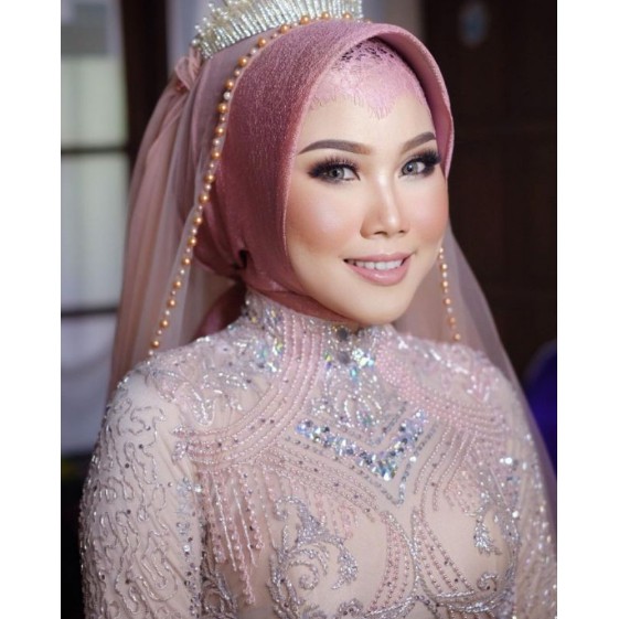 Inner Brukat Lace  Aksesoris Hijab Pengantin  Aksesoris Hijab Wisuda  Aksesoris Hijab Pesta-1
