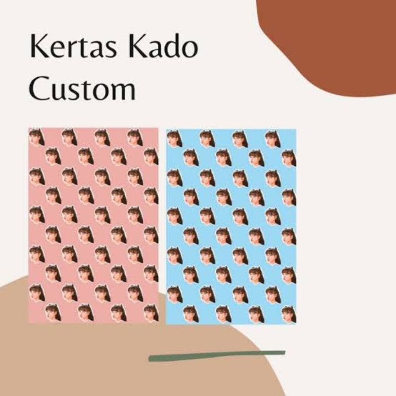 

(3 pcs) Kertas Kado Custom/bungkus kado