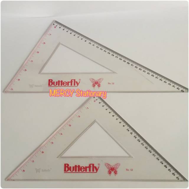 

Penggaris Segitiga No. 12 Butterfly - Triangle Ruler