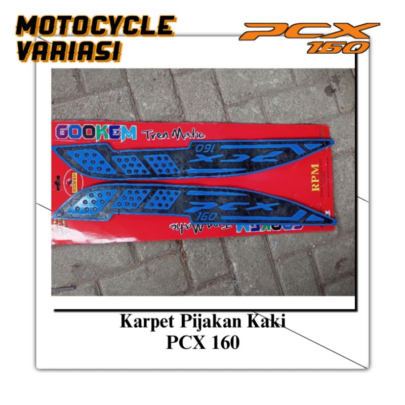 Pijakan kaki PCX 160 Bordes PCX 160 Karet Gokem