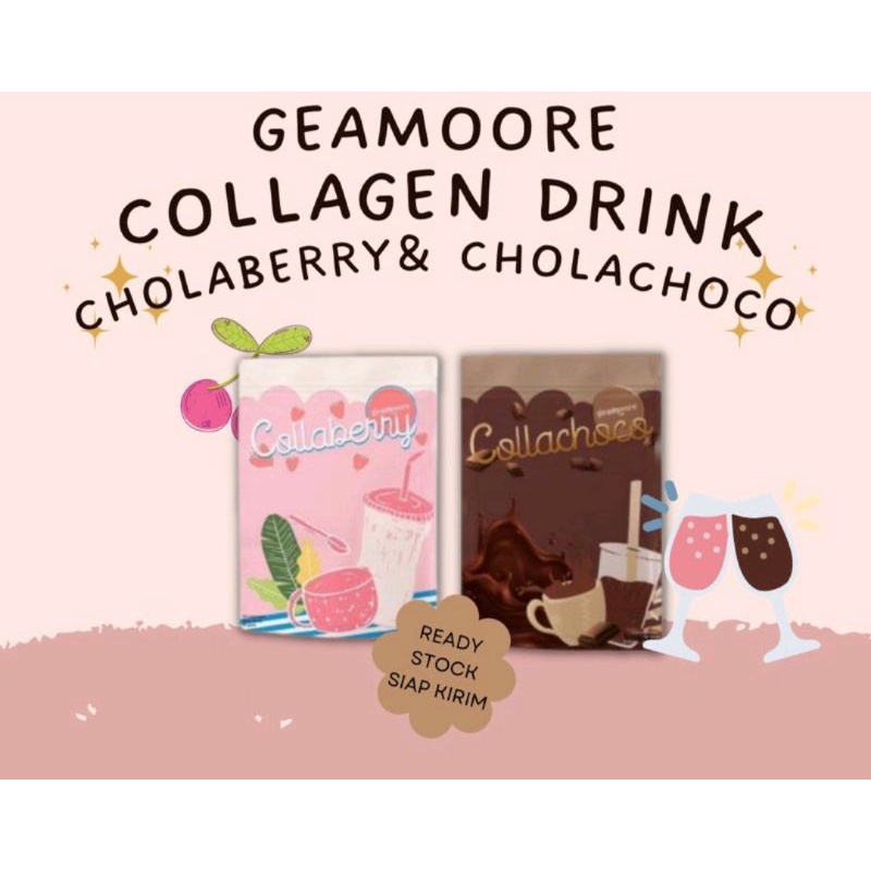 FreeGift Geamoore Colagen Drink Collaberry & Collachoco Colaberry Colla Berry Collagen Drink