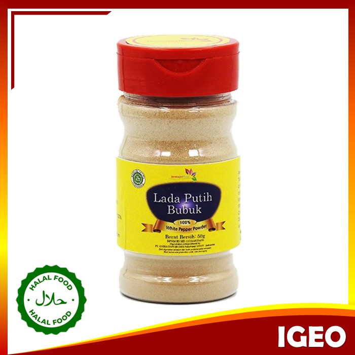 

Lada Putih Bubuk 50gr Organic White Pepper Powder Original