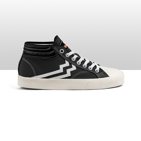 Geoff Max Official - Maverick Mid Black White | Sepatu Pria