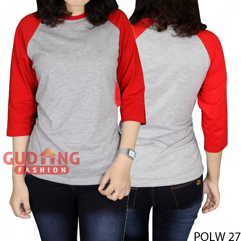 Kaos Raglan Wanita - POLW 27