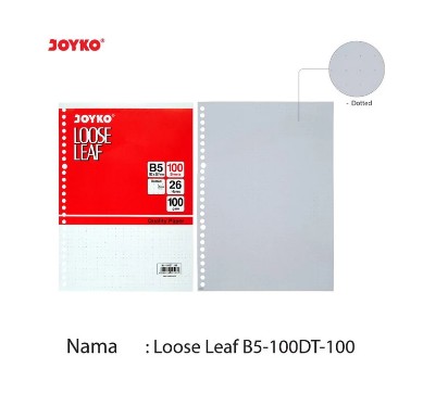 

Joyko Kertas Binder Loose Leaf Dotted Titik Dot B5 100 Gsm 100 Lembar