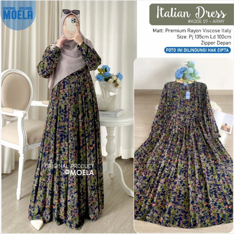 ITALIAN DRESS BY MOELA//DRESS TERBARU//italian limitted