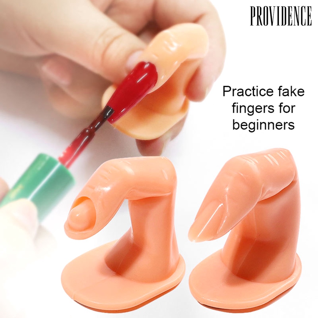 Providence 10Pcs Nail Art Training Fake Finger Tips Practices Display Tools without Nails