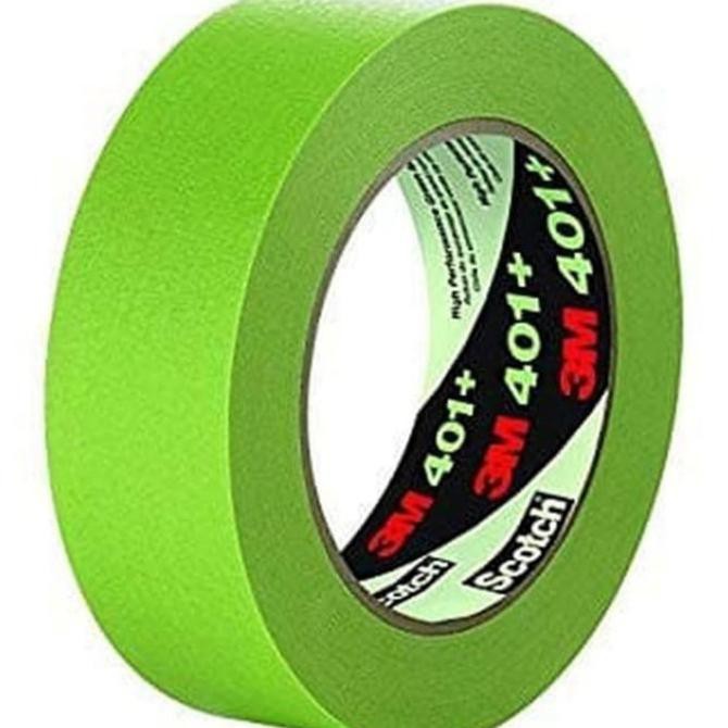 

3M 401 Masking Tape hijau - 10mm x 55- Lakban Kertas 3M High Green