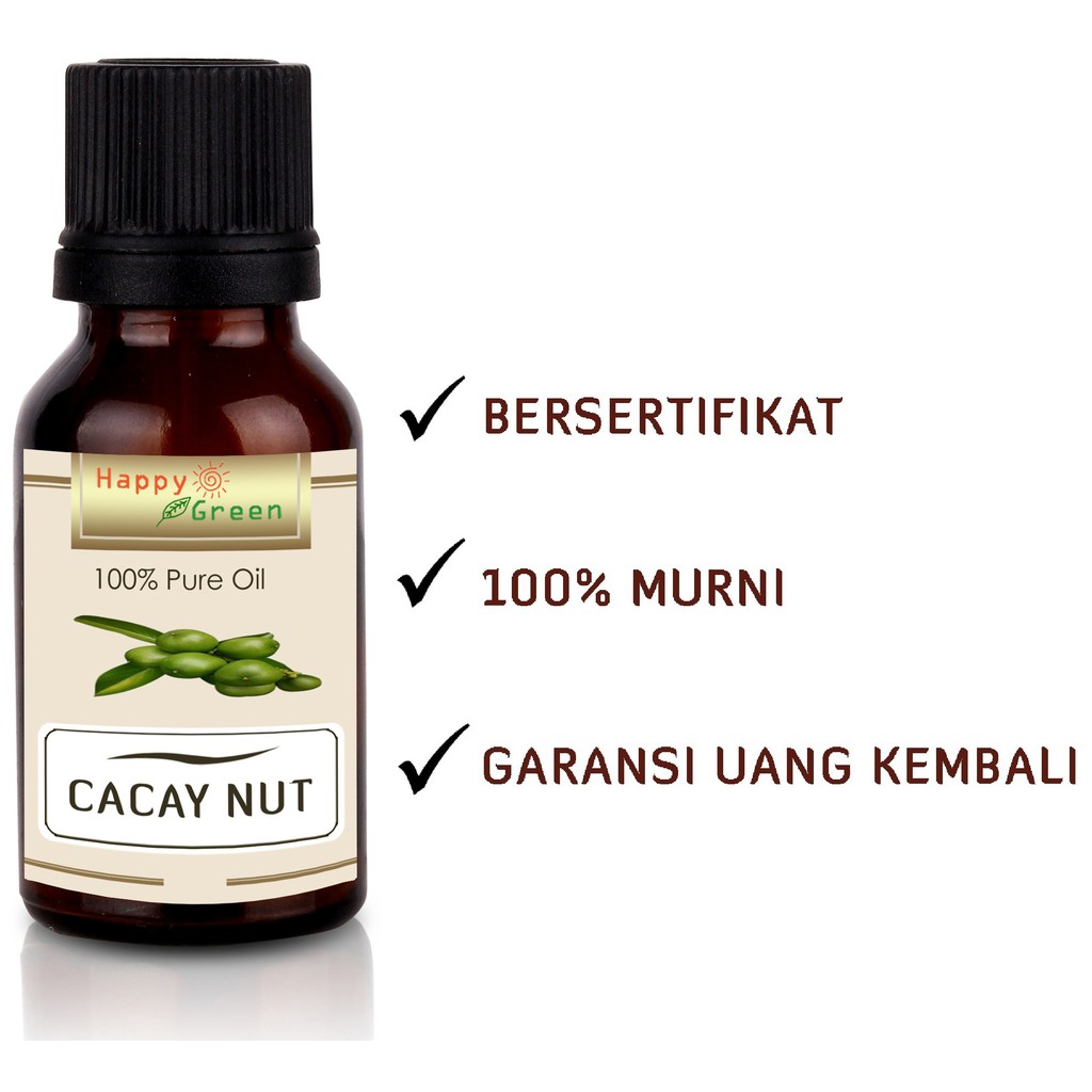 Happy Green Cacay Nut Carrier Oil - 100% Minyak Biji Cacay Inchi Orinoconut