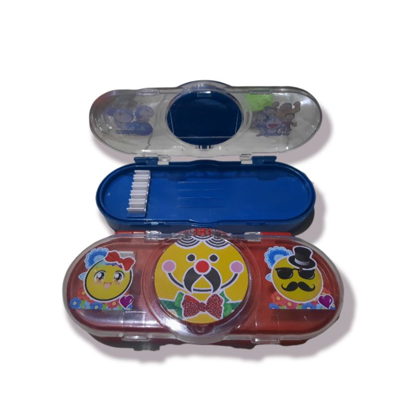 

tempat pensil tepak pensil plastik bening