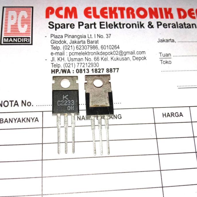 C2233 C 2233 2Sc2233 2Sc 2 Sc Tr Transistor To220 To-220 Pcmelebik54 Ayo Order