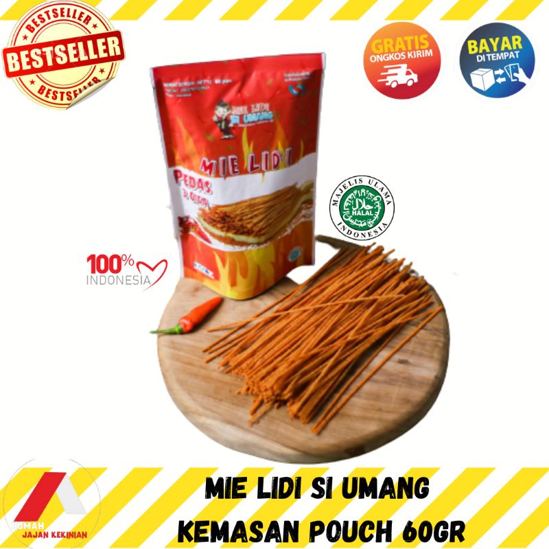 

MIE LIDI SI UMANG POUCH [ CEK HARGA GROSIR ] / MIE LIDI SI UMANG 60GR FREE BUBBLEWRAP