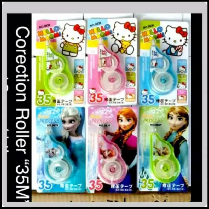 

Tip Ex Kertas UK BIG BESAR Pita Correction Secret Tape 35M Frozen 0839 / Hello Kitty 0838