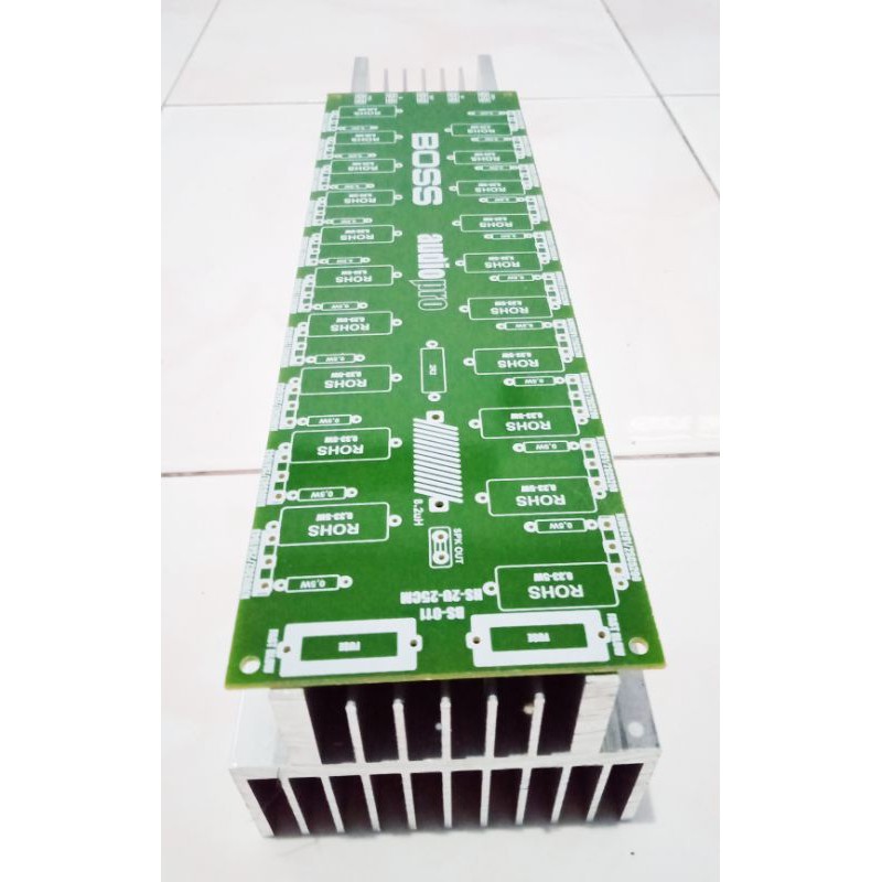 PCB Line Final 10 Set Transistor Final BS-011 Plus Heatsink 2U Model Builtup