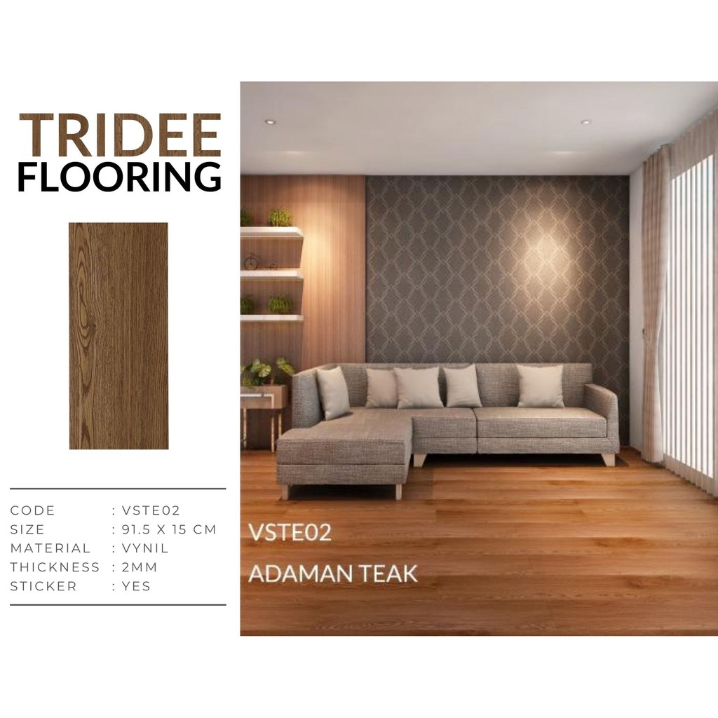 LANTAI VINYL STONE 2MM | DRY BACK | TRIDEE FLOORING
