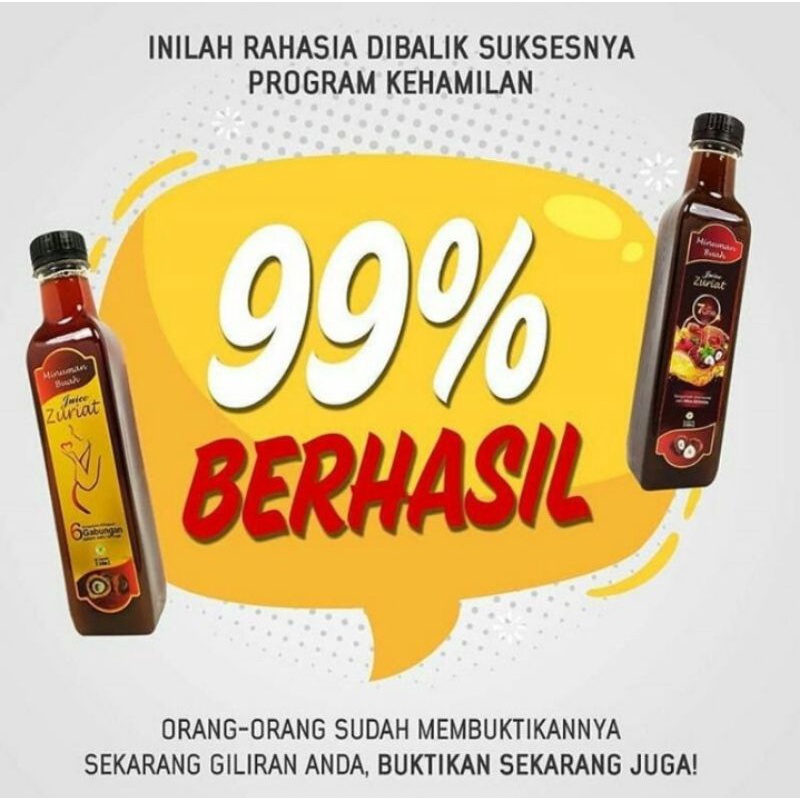 

1 PAKET JUICE ZURIAT PENYUBUR WANITA DAN PRIA