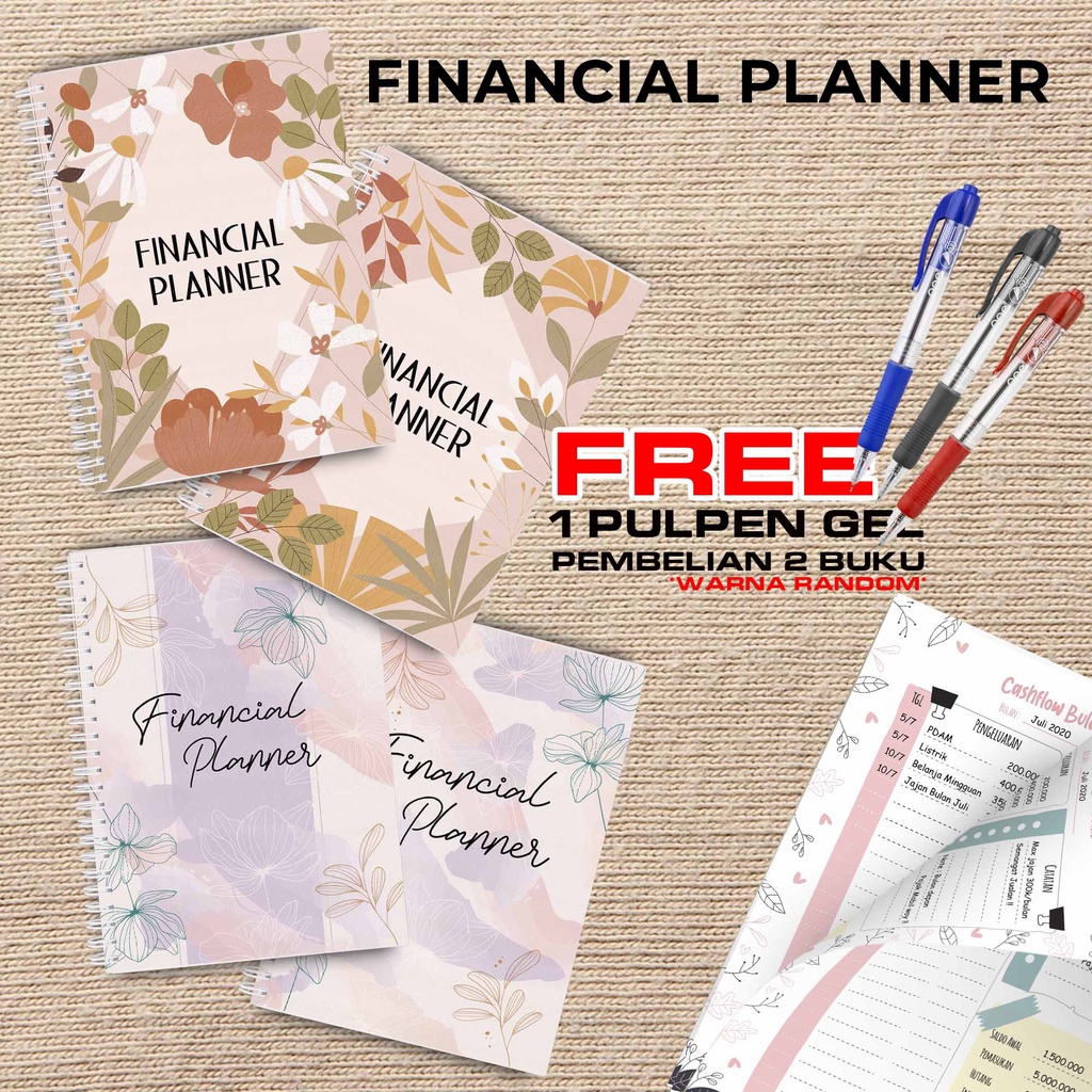 

Artomaringi Uang Planner / Financial Planner Beli 2 Buku Gratis Pen Gel Kode FP03