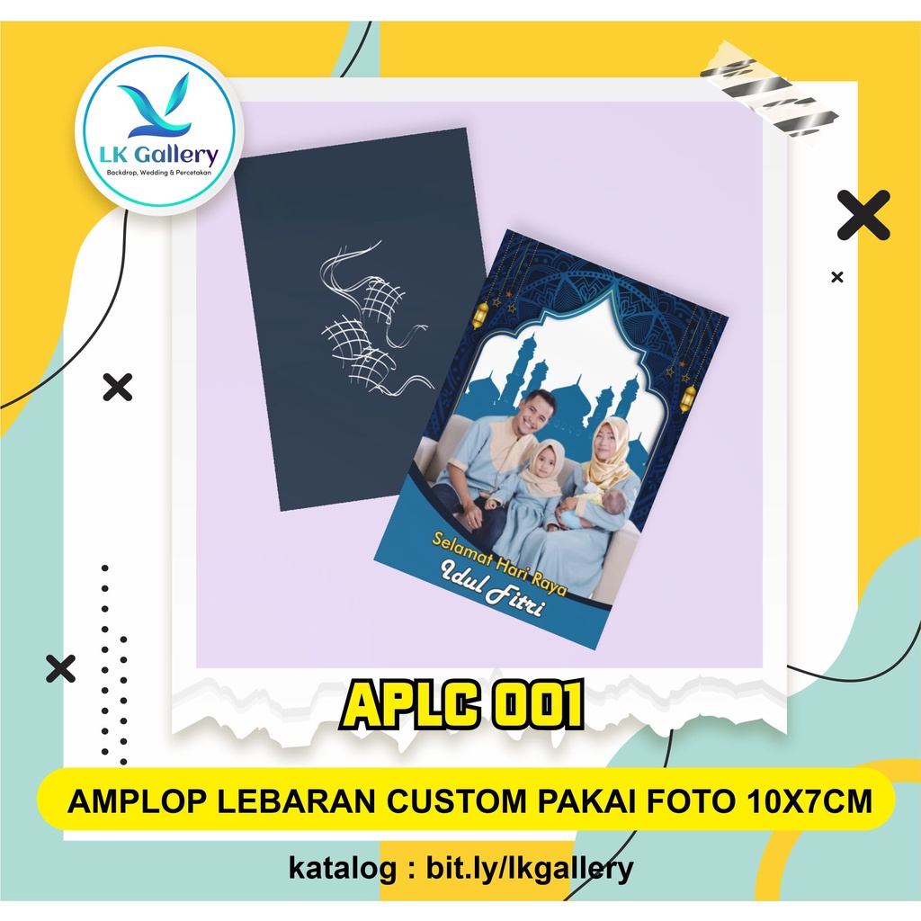 

[TERBATAS] Amplop lebaran Idul Fitri custom pakai foto