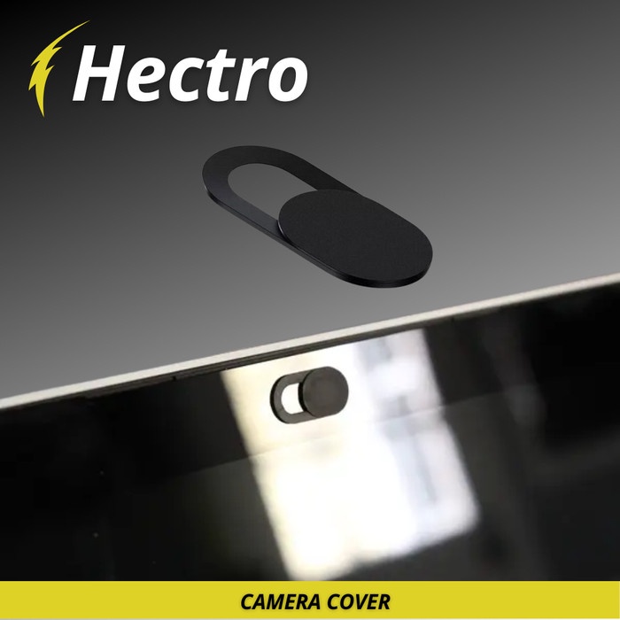 HECTRO Cover Slider Kamera Webcam Privacy - Penutup Kamera - Black